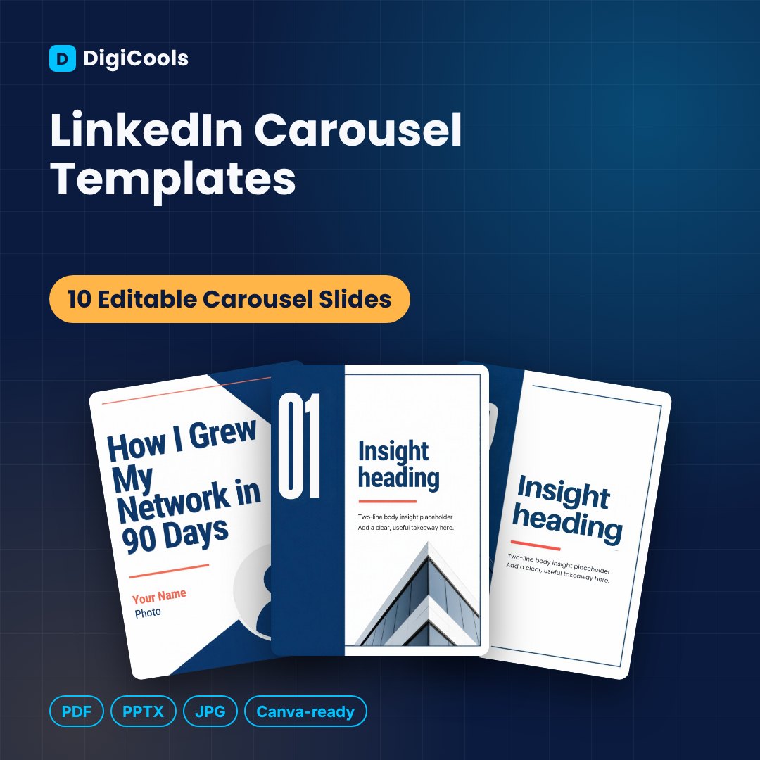 LinkedIn Carousel Templates (10 Slides)