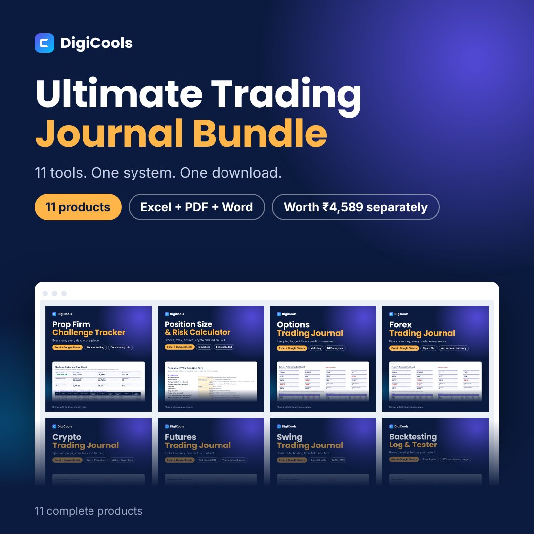 Ultimate Trading Journal Bundle – 11 Trading Tools in One Download