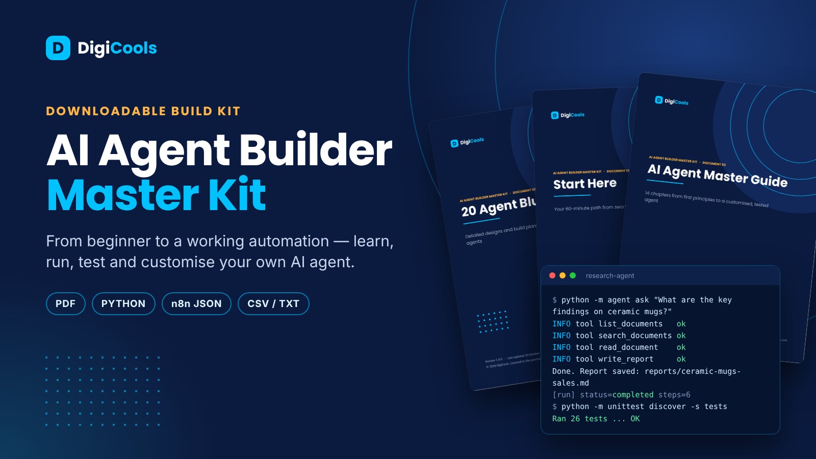 AI Agent Builder Master Kit: Build & Run Your Own AI Agent
