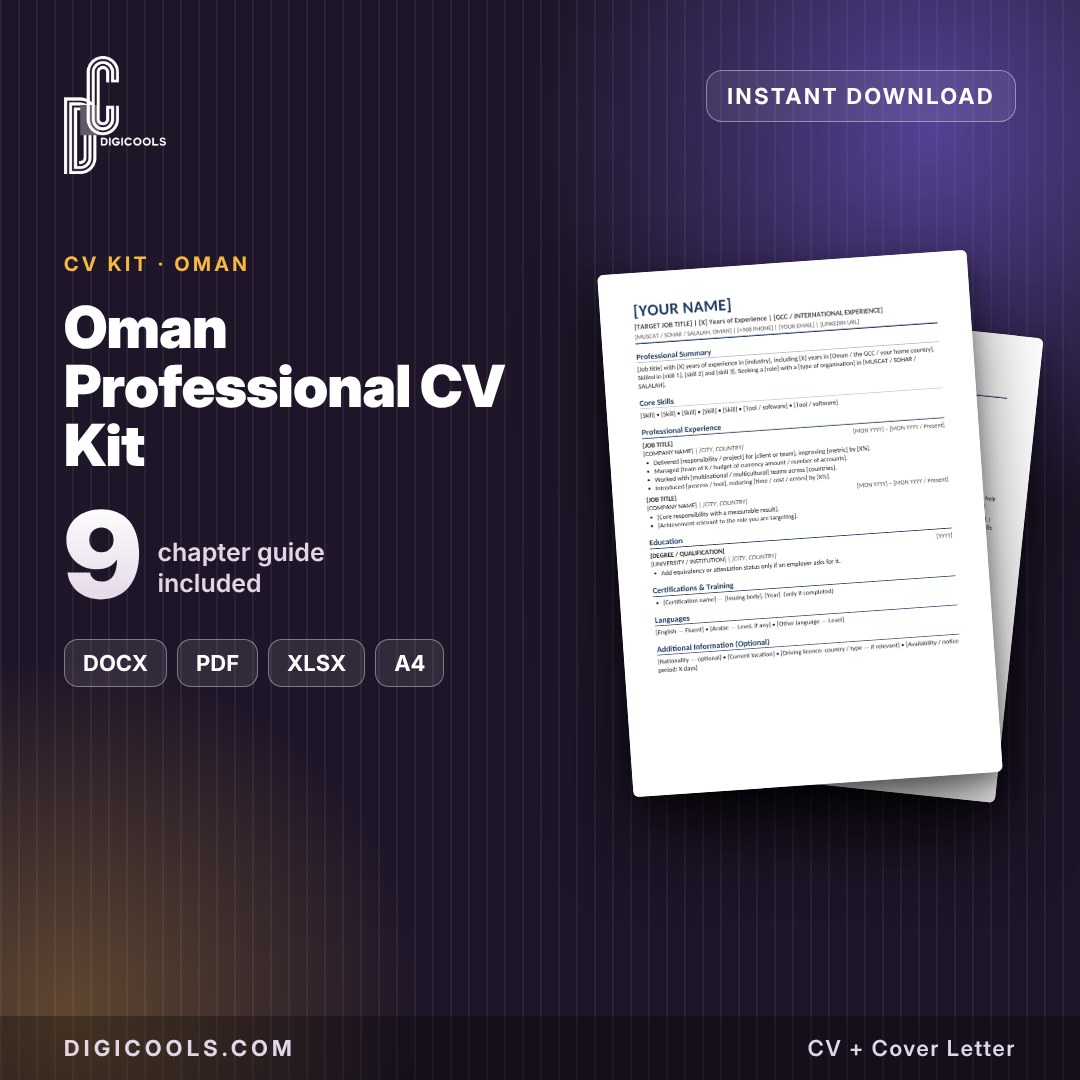 Oman Professional CV Kit