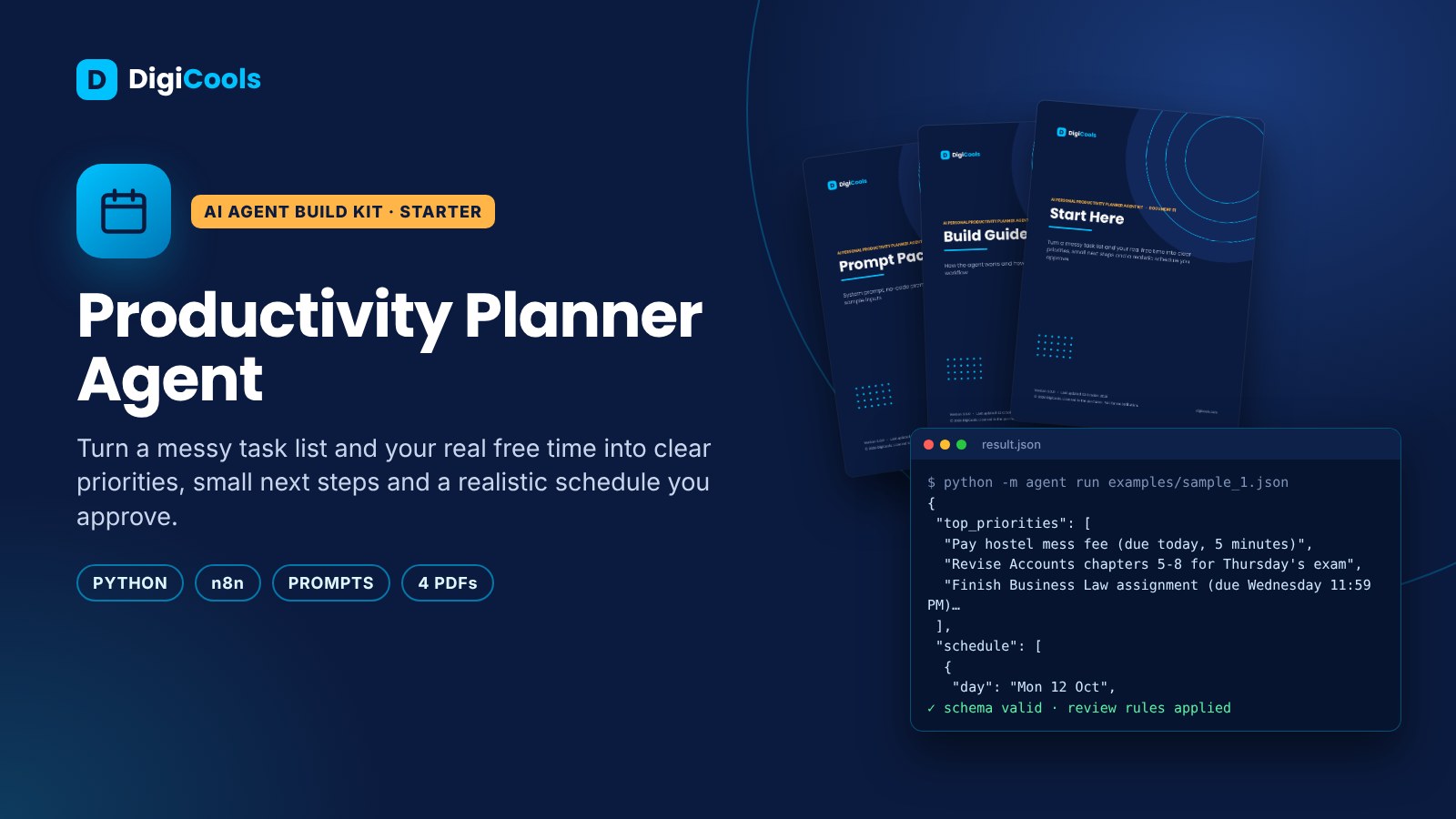 AI Personal Productivity Planner Agent Kit