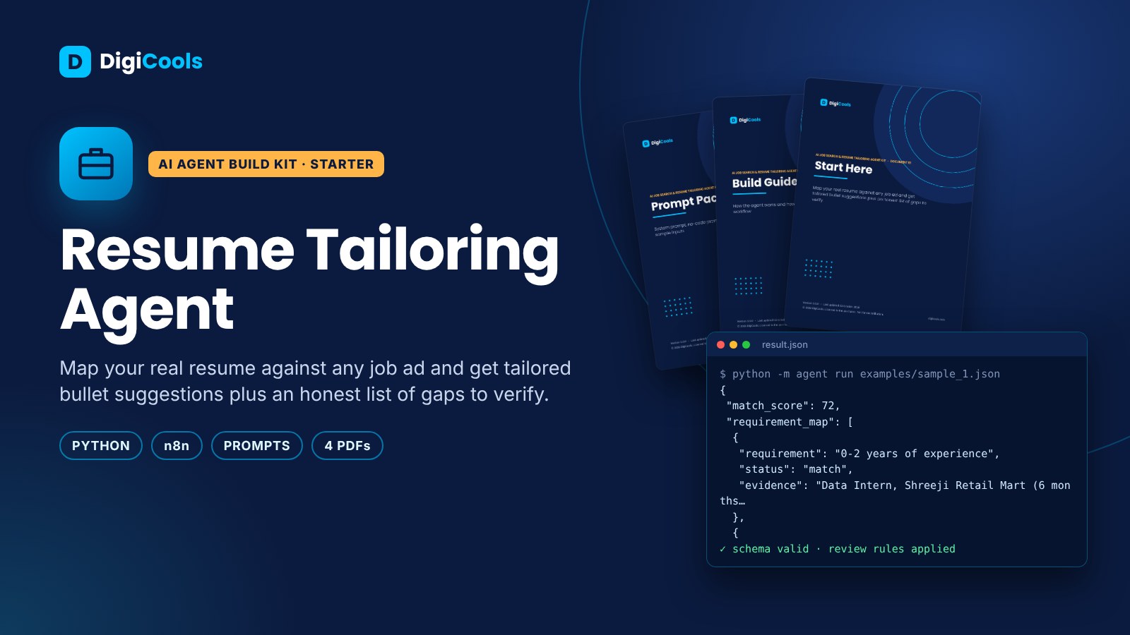AI Job Search & Resume Tailoring Agent Kit